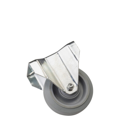 FIXED RUBBER WHEEL BALL BEARINGS WITH GALVANIZED SUPPORT