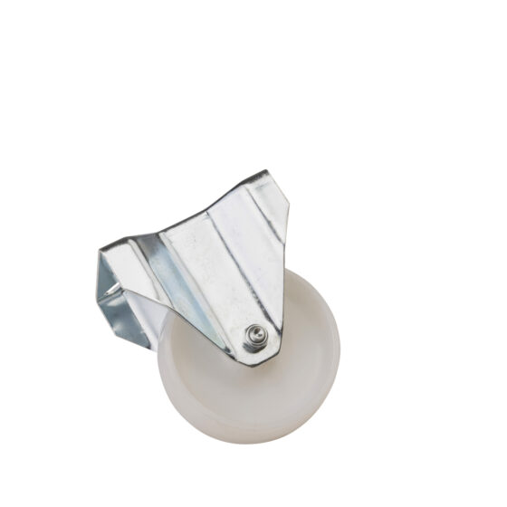FIXED NYLON WHEEL WITH GALVANIZED SUPPORT