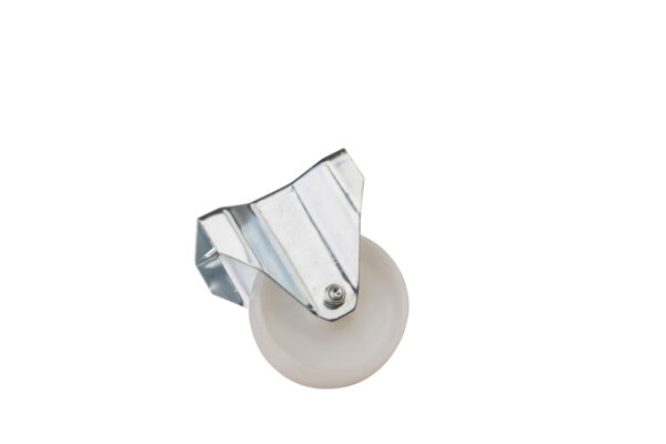 FIXED NYLON WHEEL WITH GALVANIZED SUPPORT