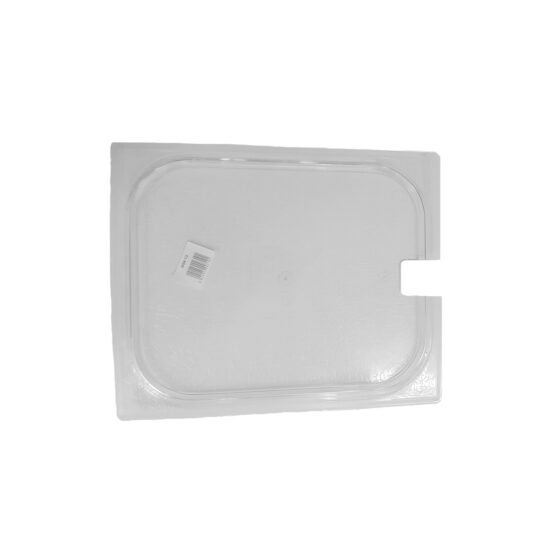 Polycarbonate GN 1/2 lid with GN spoon notch
